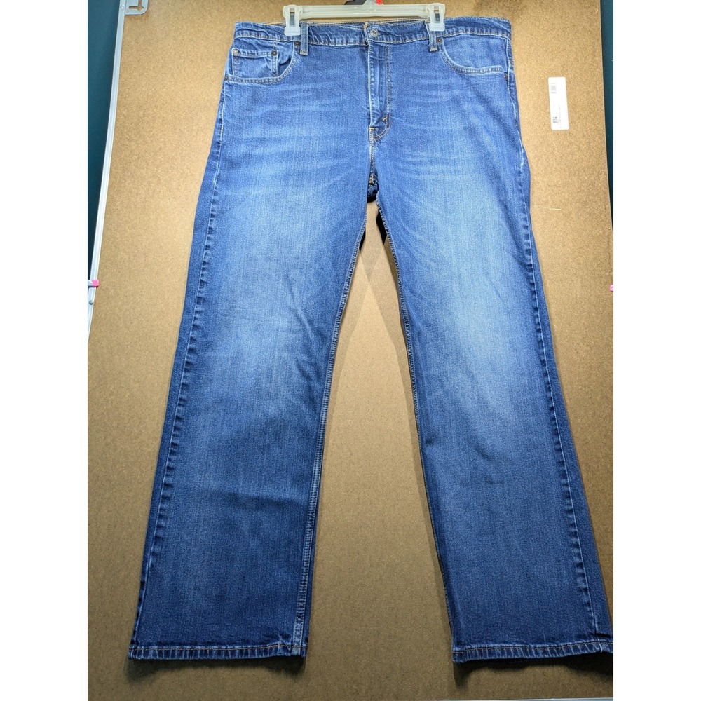 Levis 569 Loose Straight Jeans Mens 40x34 Blue Medium Wash Denim Pants